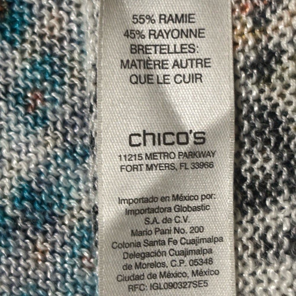 Chico's Multicolor Knit Cardigan - Picture 7 of 11